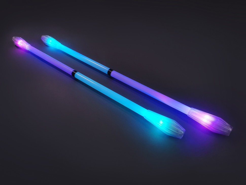 Double Staffs - Spectrum - LED glow props for flow arts, performances ...
