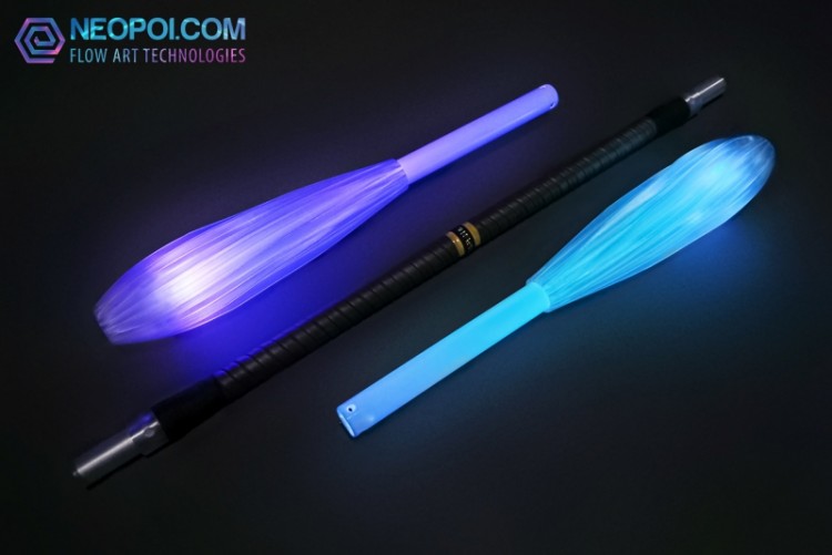 LED Contact Staff - Spectrum - LED glow props for flow arts ...